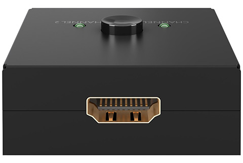 2-1 Port manuel HDMI 2.0 switch - Black