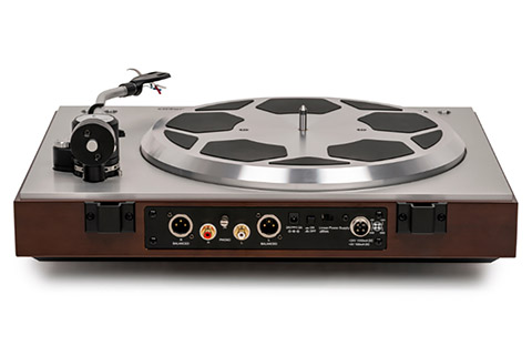 Thorens TD 404 DD Turntable - Walnut - Back