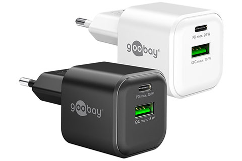 USB-C / USB-A charger (20W PD)