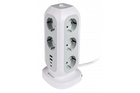 15 in 1 European Multi Plug Extension Tower