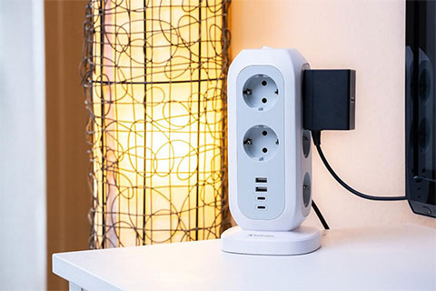 15 in 1 European Multi Plug Extension Tower - Lifestyle