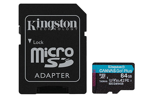 Canvas Go! Plus Gen4 microSD card + SD adapter - 64 GB | 200MB/s