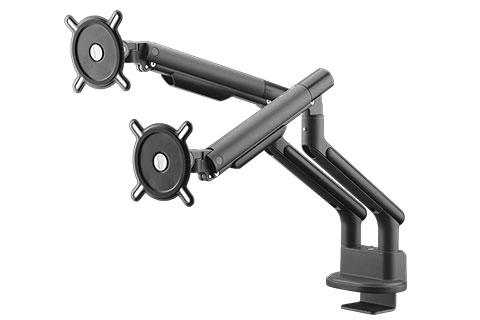 Monitor arm, design | Dual (13 – 35) - Black