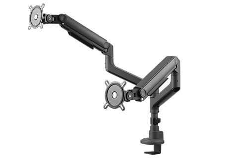 Monitor arm, design | Double (17 – 50) - Black