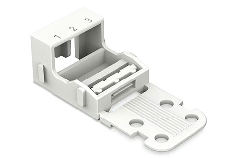 Wago Mounting Adapter For 221. | White (4 mm²) - 3-Conducter terminal