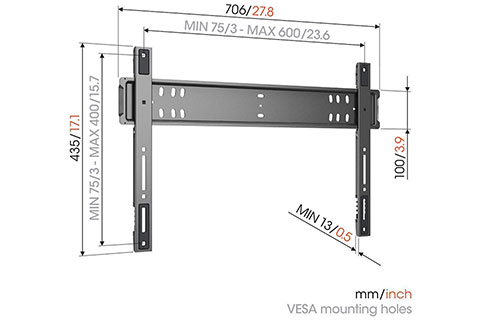 Vogels TVM 5705 Elite fixed wall mount (40-110)