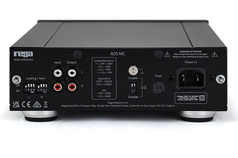 Rega AOS MC Phono stage - Back