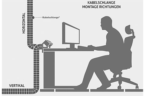 Cable Eater | Black (90 x 24 mm) - Lifestyle