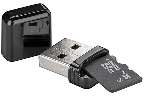 USB 2.0 SD Card reader (USB-A)