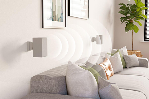 Vogels SWM 3021 Universal Speaker Mount - White - Lifestyle