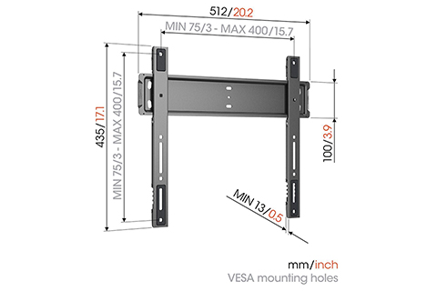 Vogels TVM 5505 Elite fixed wall mount (32–77)