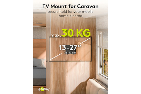 TV Wall Mount Caravan FIXED (S) (13–27) - Lifestyle
