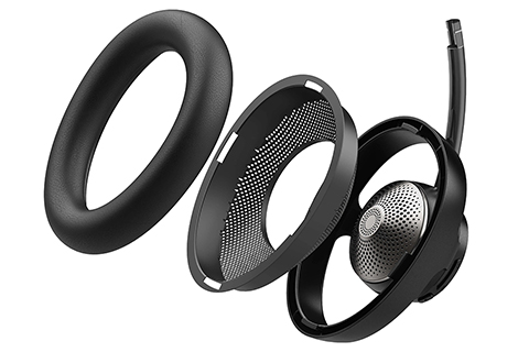 JLab Audio Open Ear wireless around-ear headphones - Black