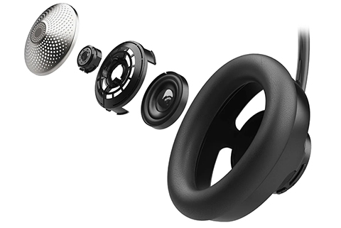 JLab Audio Open Ear wireless around-ear headphones - Black