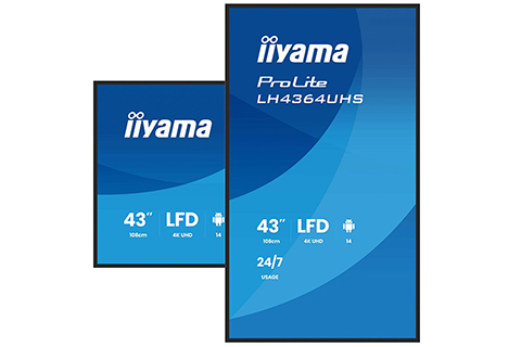 iiyama 4K UHD signage monitor, 43