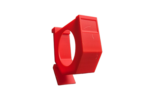 3DP DIN Rail Mount for Shelly Components - Red
