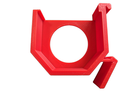 3DP DIN Rail Mount for Shelly Components - Red