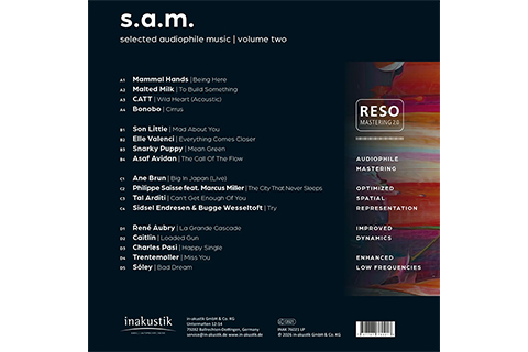 LP: s.a.m. - selected audiophile music Vol.2 | Virgin Vinyl (2x 180g vinyl LP) -  Back