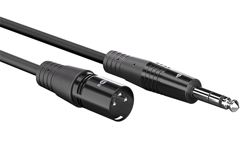 XLR Cable to Jack XLR male (3-pin) > 6.35 mm male (3-pin, stereo)