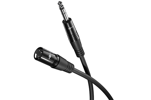 XLR Cable to Jack XLR male (3-pin) > 6.35 mm male (3-pin, stereo)