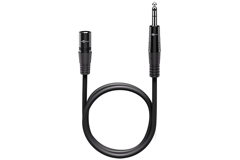 XLR Cable to Jack XLR male (3-pin) > 6.35 mm male (3-pin, stereo)