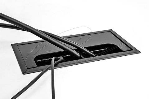 DeLOCK Cable grommet (160 x 80 x 28 mm) - Black - Lifestyle