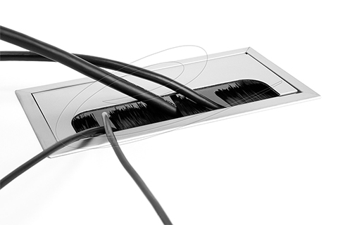 DeLOCK Cable grommet (160 x 80 x 28 mm) - Silver - Lifestyle