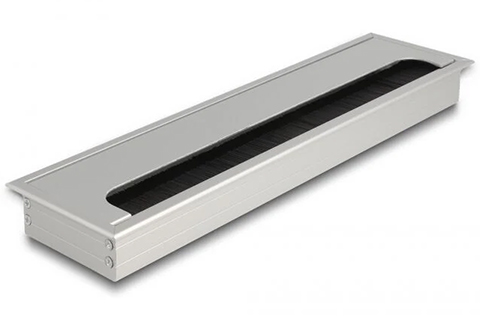 Cable grommet | Silver (300 x 80 x 28 mm)