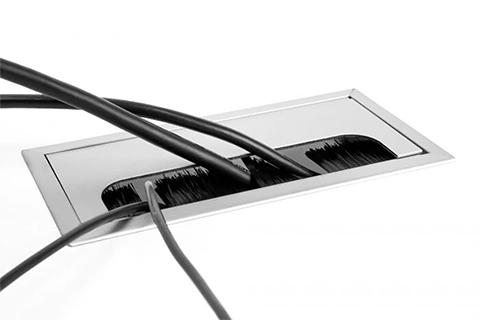 DeLOCK Cable grommet | Silver (300 x 80 x 28 mm) - Lifestyle