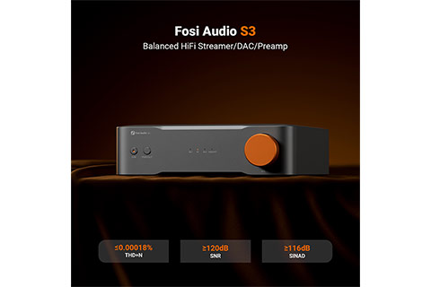 Fosi Audio S3 Balanced HiFi streamer, preamp and DAC - Lifestyle