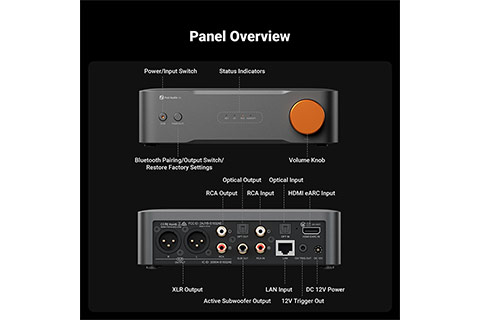 Fosi Audio S3 Balanced HiFi streamer, preamp and DAC - Lifestyle