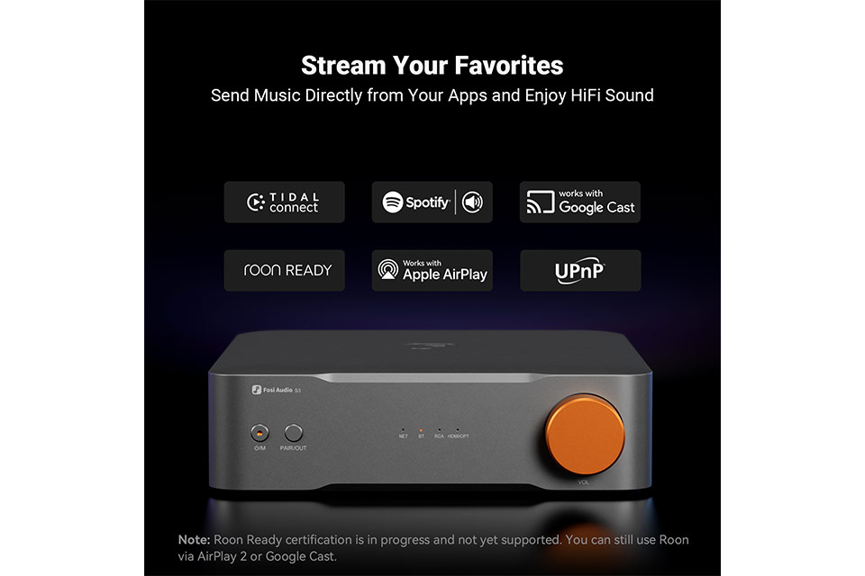 Fosi Audio S3 Balanced HiFi streamer, preamp and DAC - Lifestyle