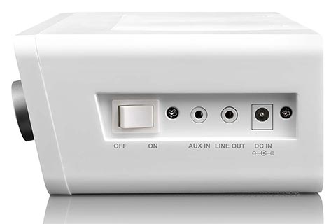 Lenco KCR-2014 Internet Radio For The Kitchen | White (FM) - Side