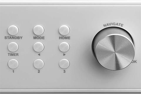 Lenco KCR-2014 Internet Radio For The Kitchen | White (FM) - Buttons