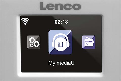 Lenco KCR-2014 Internet Radio For The Kitchen | White (FM) - Sceen