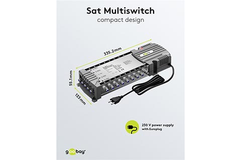 Sat Multiswitch 5 Inputs/16 Outputs - Lifestyle