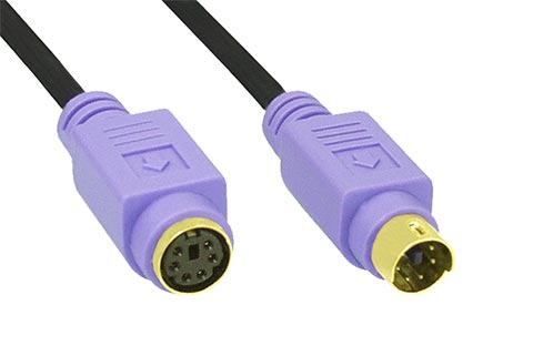 PS/2 tastatur forlængerkabel | 2 m.