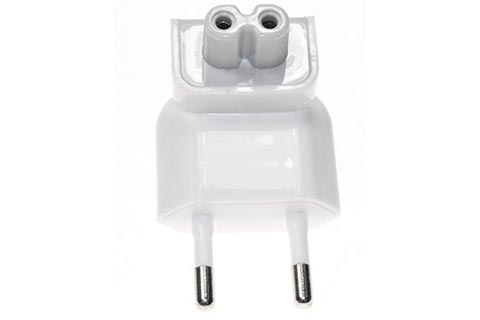 Power adapter for Apple chargers | White (230V AC, Type C Euro Duckhead)