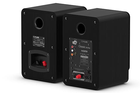 Pure Classic active Stereo system (FM/DAB+, Internet Radio,CD, BT) - Black - Back