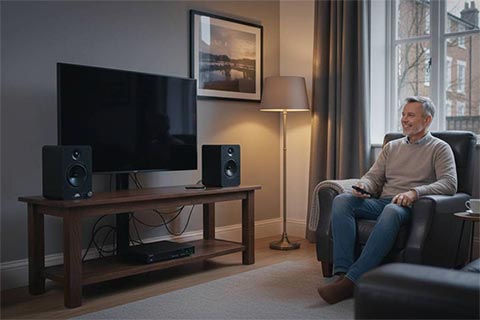 Pure Classic active Stereo system (FM/DAB+, Internet Radio,CD, BT) - Black - Lifestyle