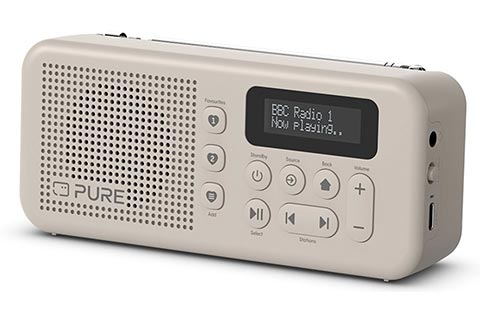 Pure Elan Move Pocket Size FM/DAB+ Radio with Bluetooth - Sand