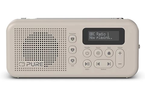 Pure Elan Move Pocket Size FM/DAB+ Radio with Bluetooth - Sand - Front