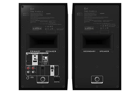 Klipsch The Fives II Powered Monitor - Black - Back