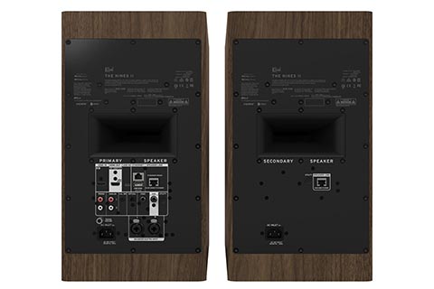 Klipsch The Sevens II Powered Monitor Speakers - Walnut - Back