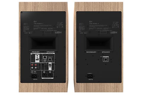 Klipsch The Sevens II Powered Monitor Speakers - Oak - Back