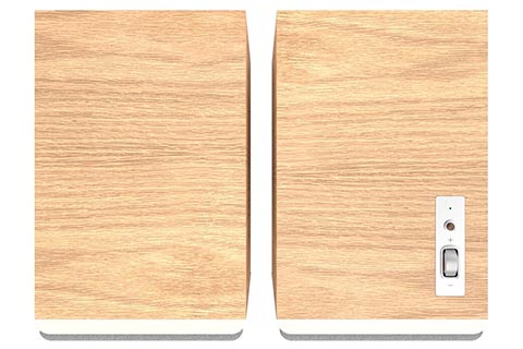 Klipsch The Sevens II Powered Monitor Speakers - Oak - Top