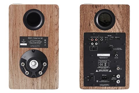 Elipson Prestige Facet II 6B BT HDMI bookshelf speakers - Walnut - Back