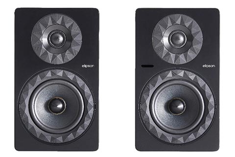 Elipson Prestige Facet II 6B BT HDMI bookshelf speakers - Walnut - Front