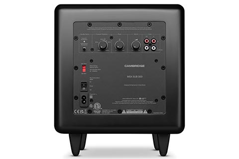 Cambridge Audio MSX Sub 300 Active Subwoofer - Black - Back