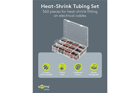 Heat shrink tube box set, 560 pcs. (45 mm.) - Lifestyle
